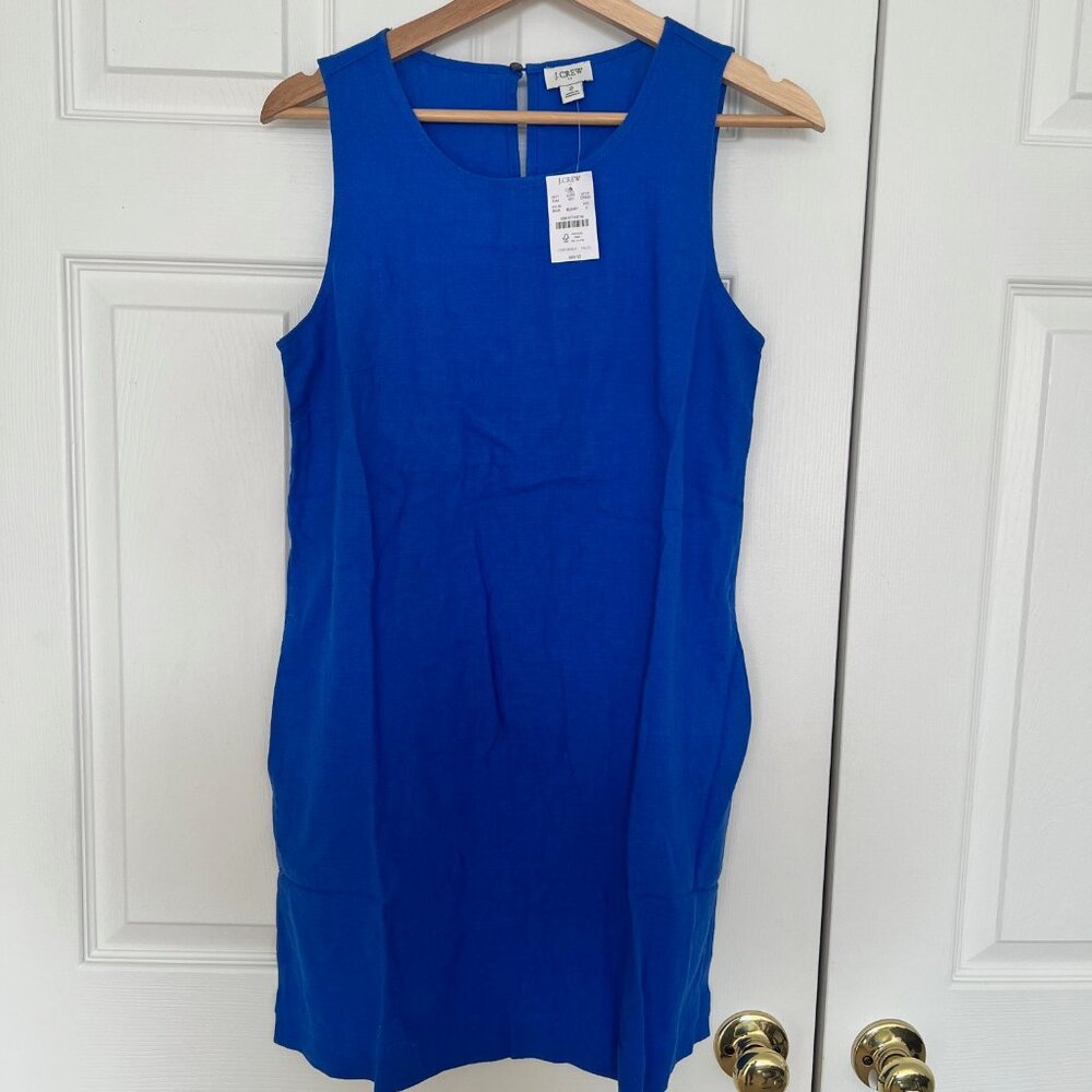 NWT J.Crew Factory Linen-blend sleeveless mini dress